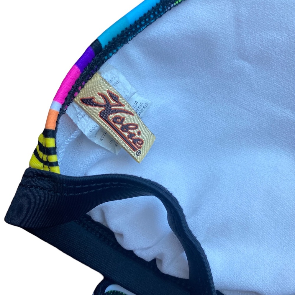 Hobie Multicolor Striped 2pc Bikini in Blue, Pink, Green, Yellow - Size M - Picture 5 of 5